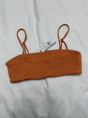 NEW Kendall + Kylie Orange Bikini Top
